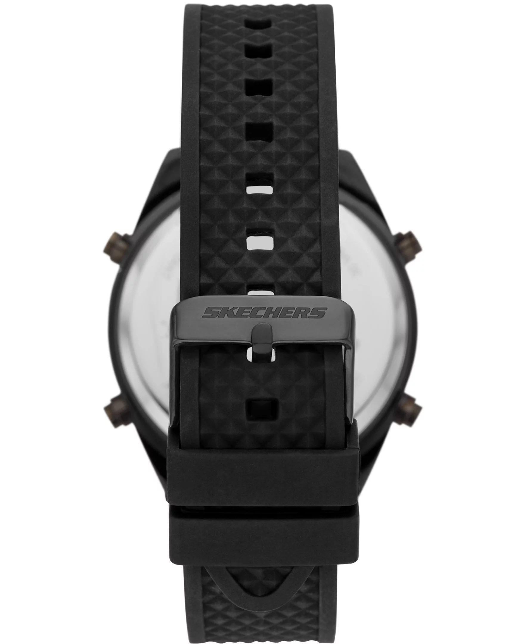 Skechers Mens Digital Watch Black Silicone Band (SR5142W)