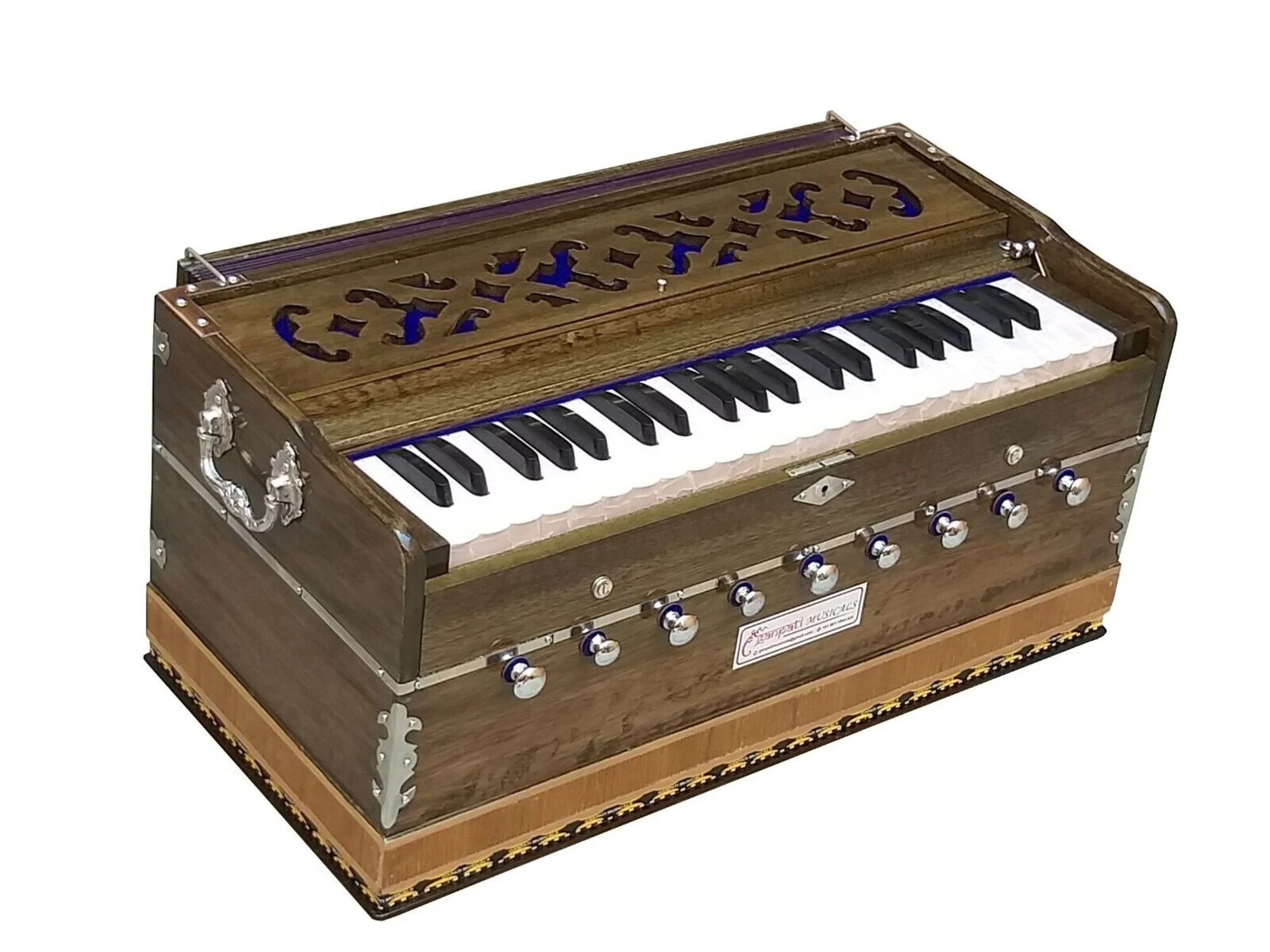 Harmonium~3.5 Octaves~9 Stop~7 Fold bellow~42 Keys~440 Hz~Bhajan~Kirtan~Yoga