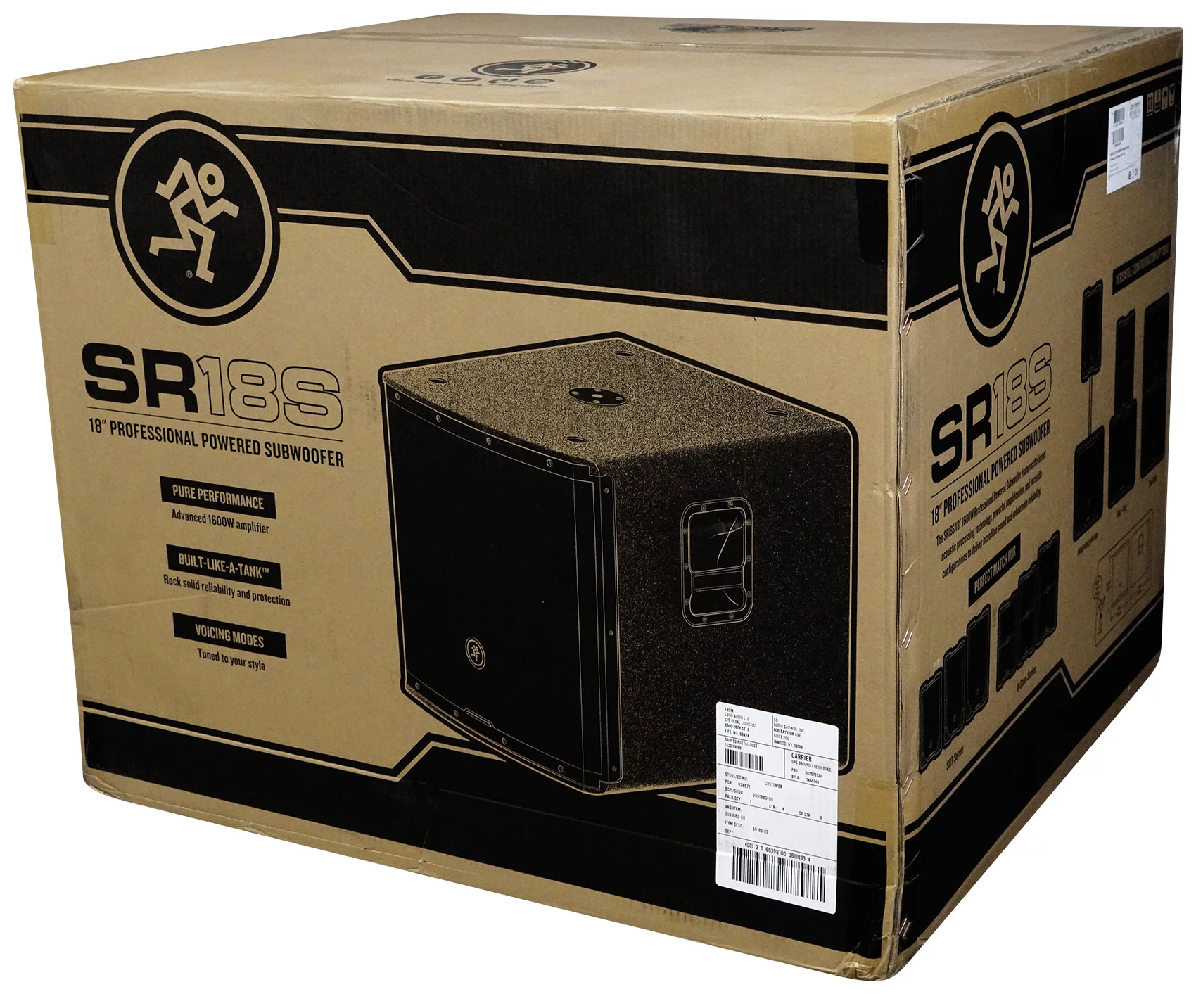 (2) Mackie SRT212 12” 1600 Watt Powered DJ PA Speakers+Stands+Sub+Headphones+Mic