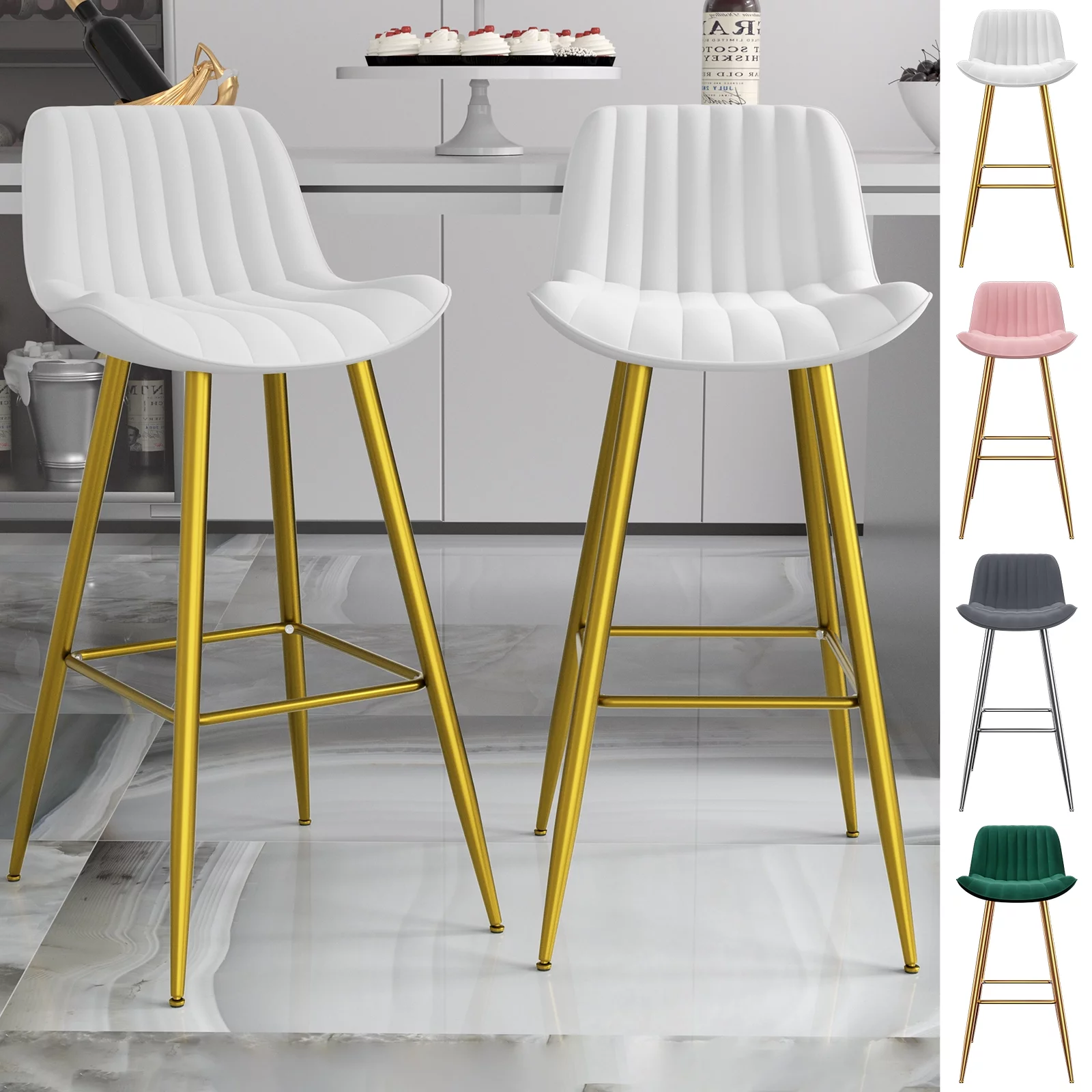 Homezeer Bar Stools Set of 2,  27