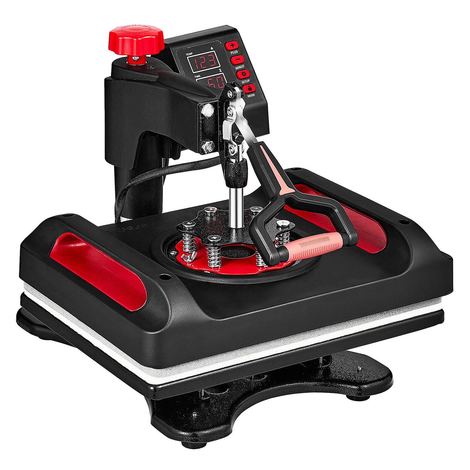 12 x 15 inches Heat Press Machine Fast Heating 360 Swing Away Digital Sublimation T-Shirt Vinyl Transfer Printer with Anti-Scald Surface for Canvas Bags Pillows