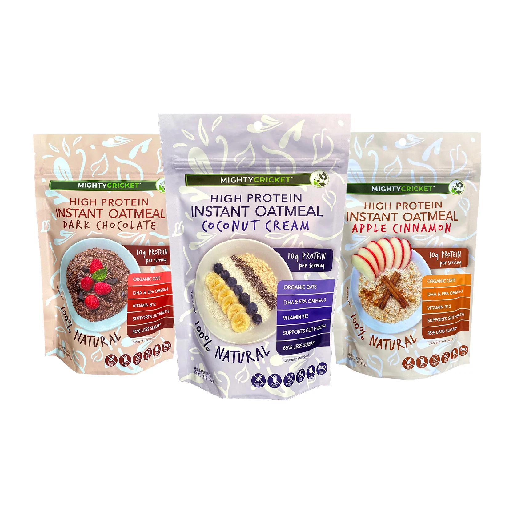 MIGHTY CRICKET Dark Chocolate High Protein Oatmeal