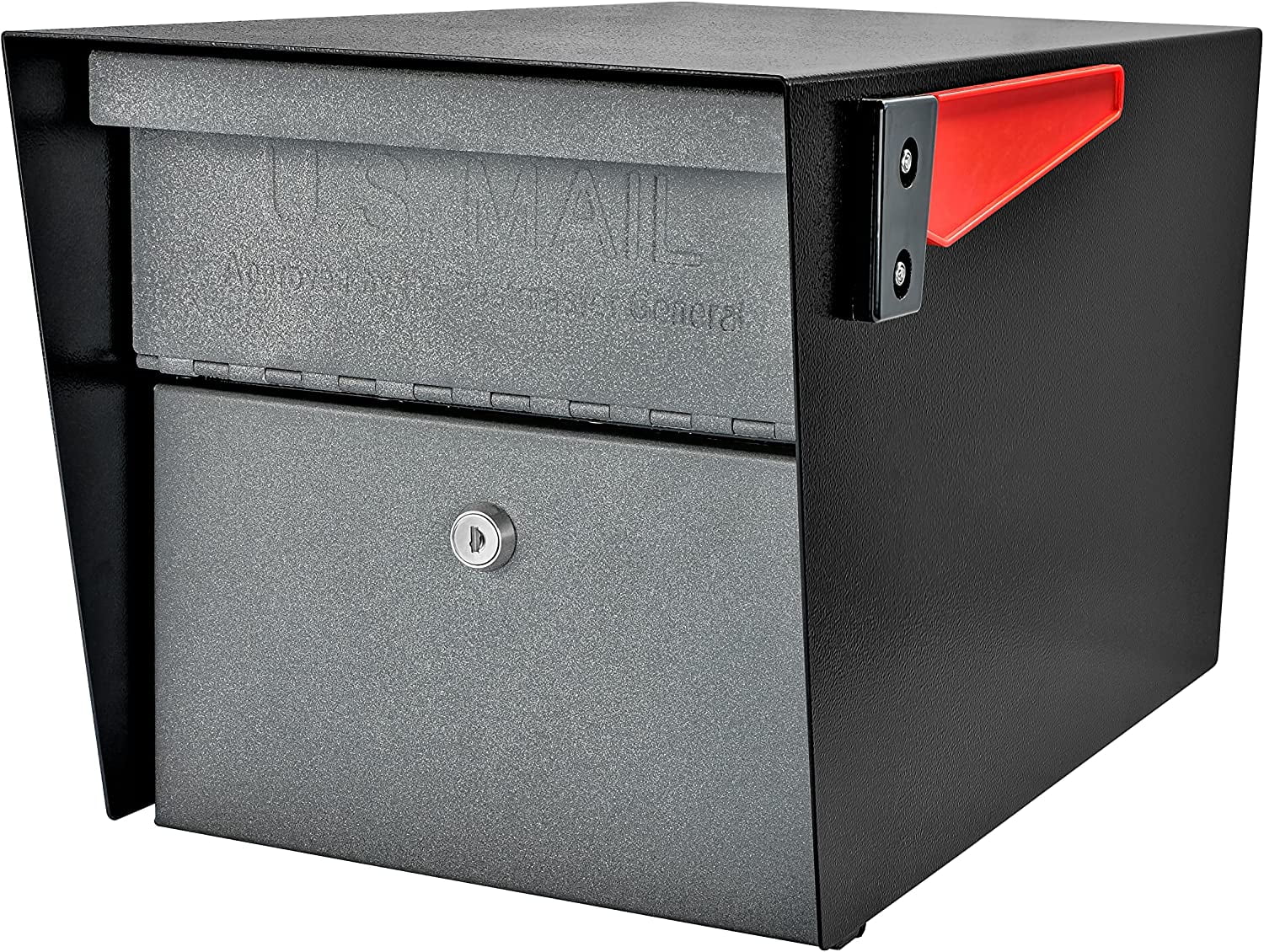 Mail Boss Mail Manager Locking Large Mailbox, Black / Granite