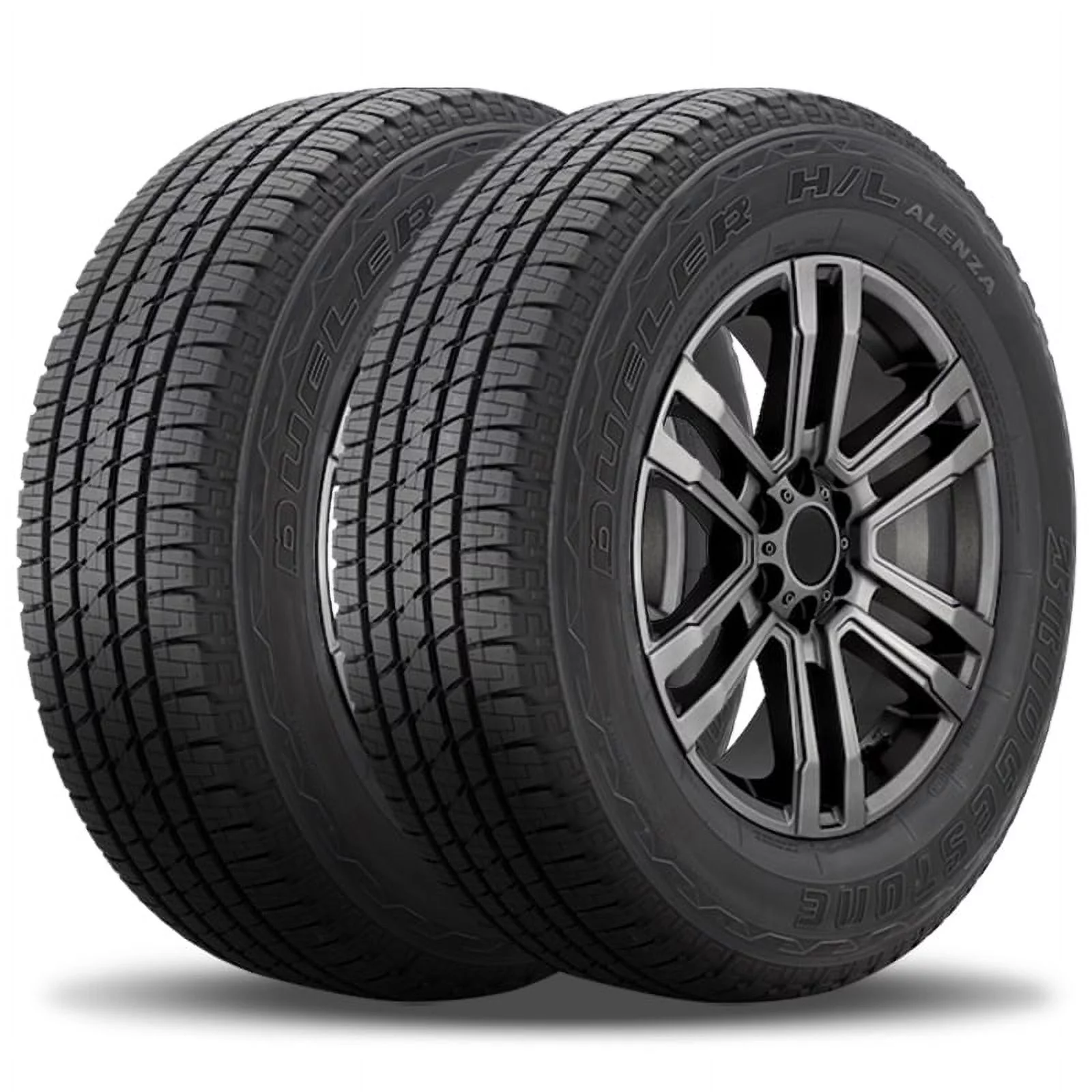 Pair of 2 Bridgestone Dueler H/L Alenza P275/55R20 111S Tires, All Season, 65000 Mile BR 053967 / 275/55/20 / 2755520 Fits: 2018 Chevrolet Silverado 1500 High Country, 2014-16 Chevrolet Silverado 1500 High Country