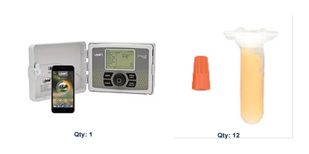 B-Hyve 12 Station Wi-Fi Irrigation Timer and Grease Cap/Wire Nut Bundle