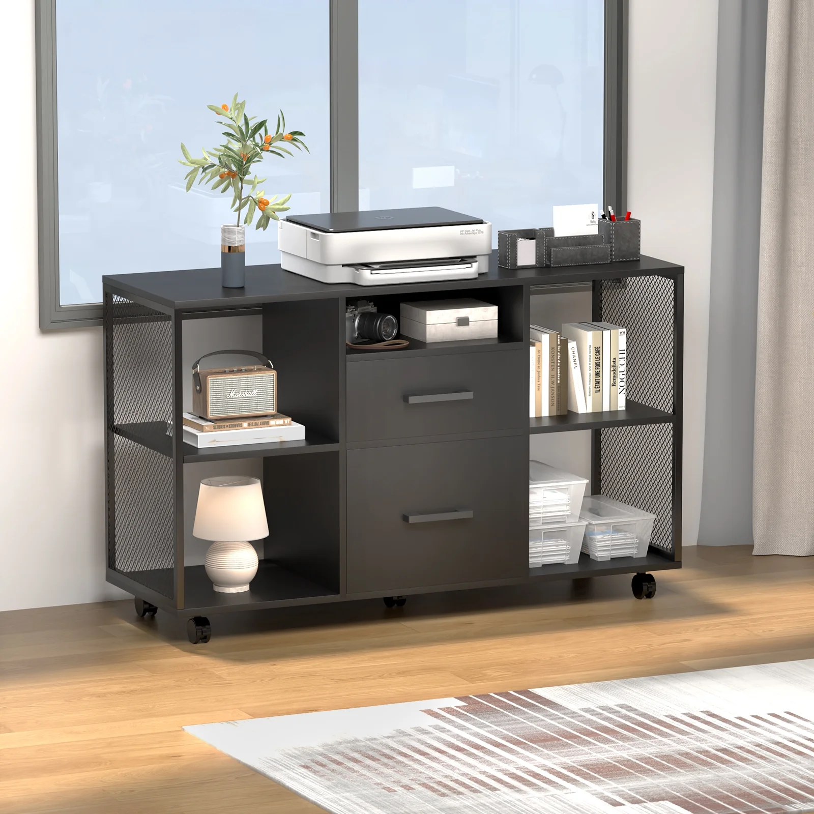 ADOFFUR Wood Lateral File Cabinet, Home Office 40