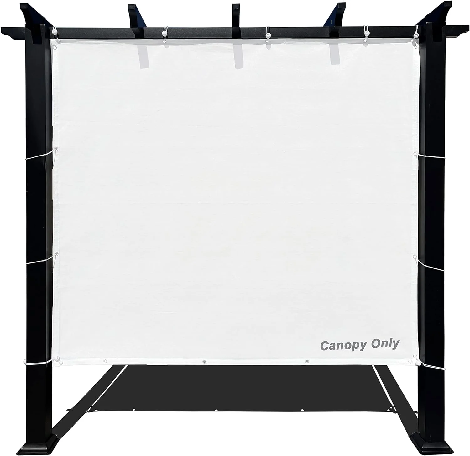 Sun Shade Panel Privacy Screen With Grommets On 4 Sides For Outdoor, Patio, Awning, Window Cover, Pergola (10' X 20', White)