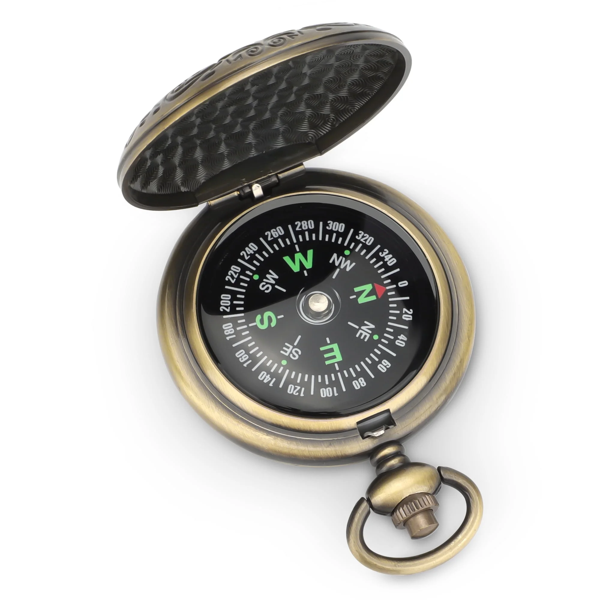 TSV Glow Survival Compass, Outdoor Waterproof Pocket Watch Compass for Hiking Camping Hunting