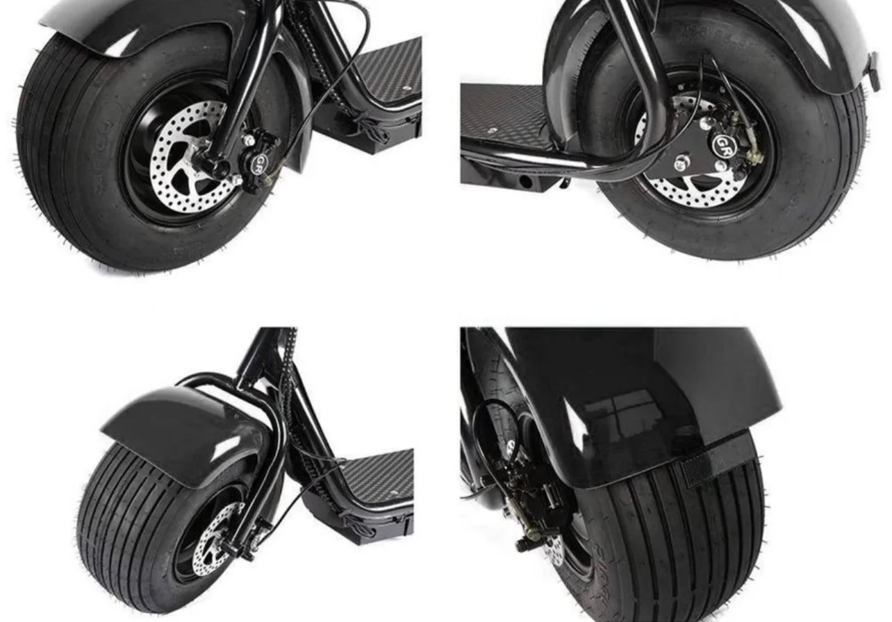 eStar Rides Electric Scooter With Seat 1000Watts City Coco Scooter With LCD Display And 18*9.5 Inch Tires, 31MPH E Scooter With 60Volts 12Ah Super Battery 60Volts 12Ah | Black