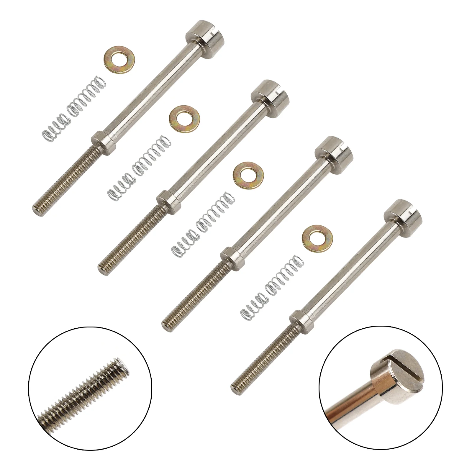 4x Carburetor Rebuild Kit with Idle Screw and Spark Plug for Big Twin 1990-2006, Part 27006-88