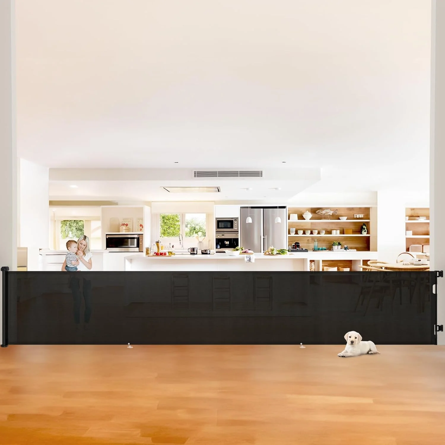 200 Inch Retractable Baby Gates Extra Wide, 35