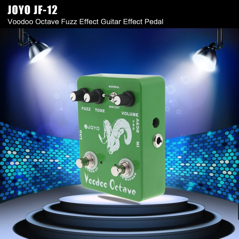 JOYO JF-12 Voodoo Octave Fuzz Effect Guitar Effect Pedal True Bypass