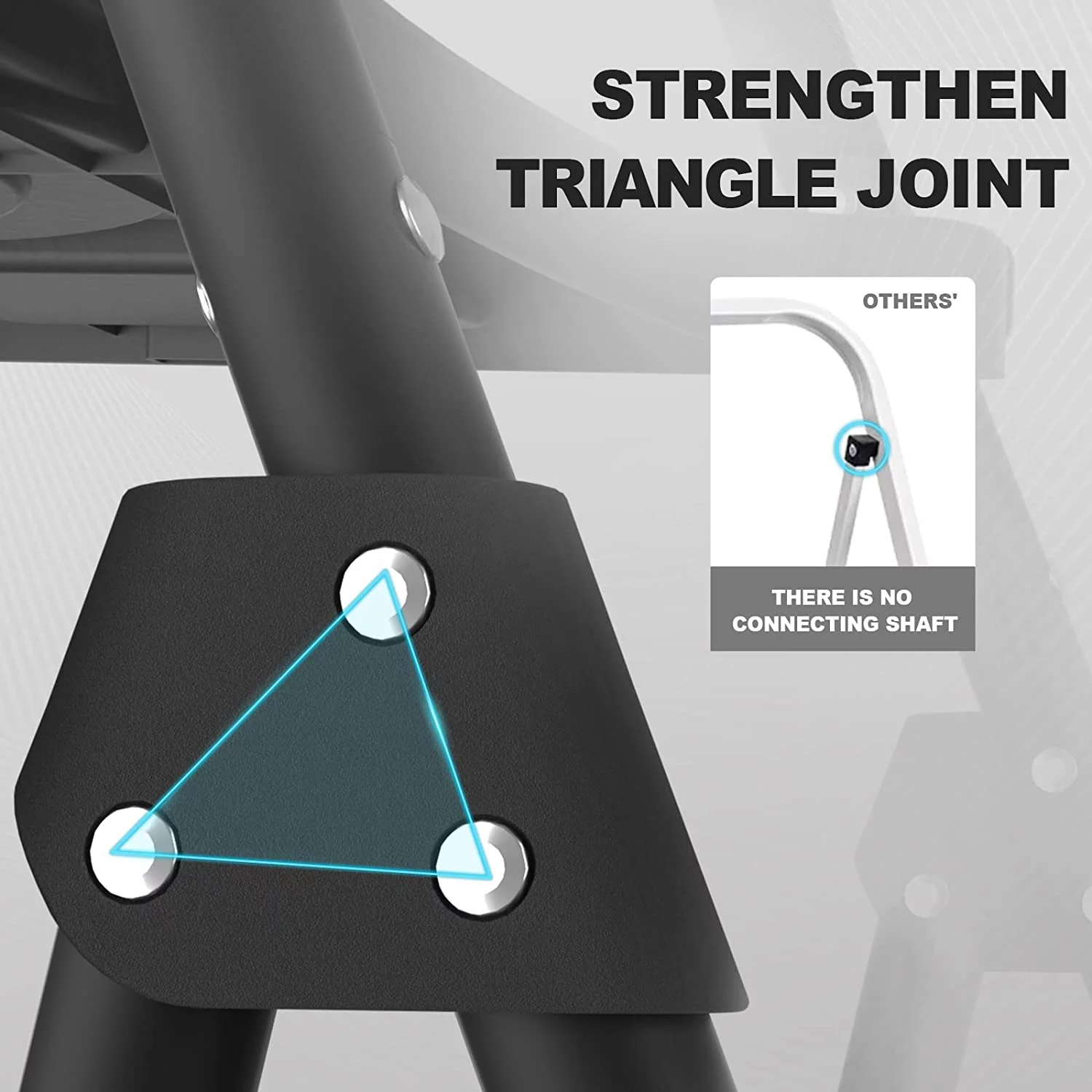 HOZO 5 Step Ladder with Handrails, Folding Step Stool with Tool Platform, 330 LBS Portable Steel Ladder for Adults for Home Kitchen Library Office, Black