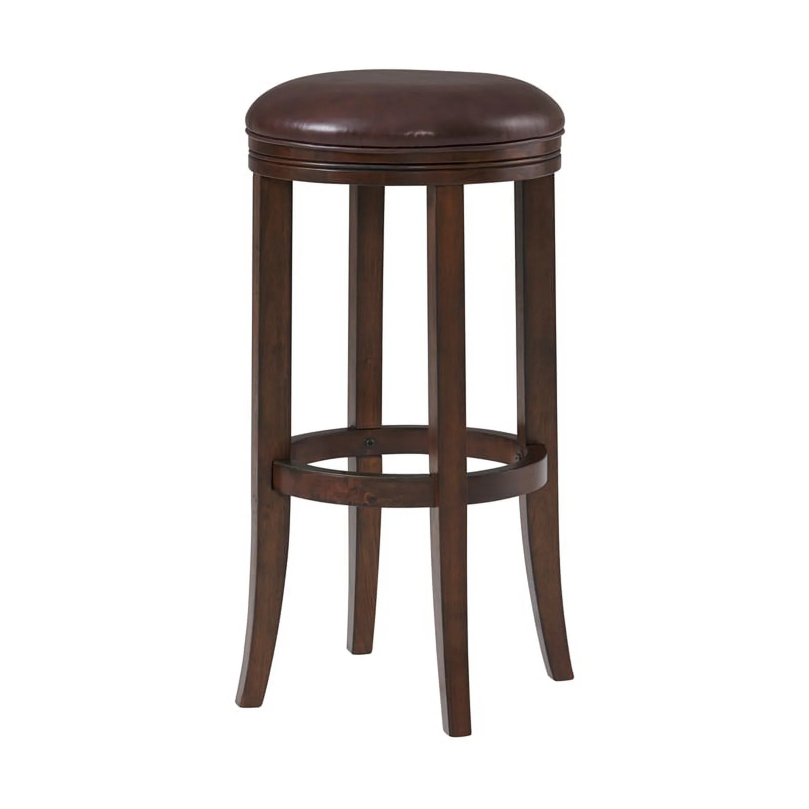 Alaterre Furniture Natick Bar Height Stool - Distressed Walnut - Set of 2