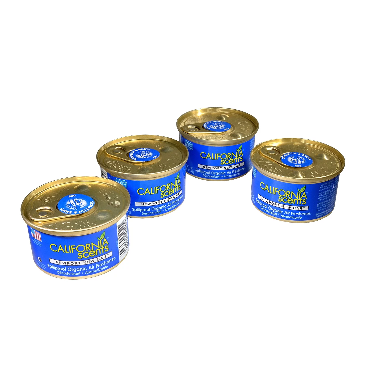 California Scents Air Freshener 4-Pack (Newport New Car)