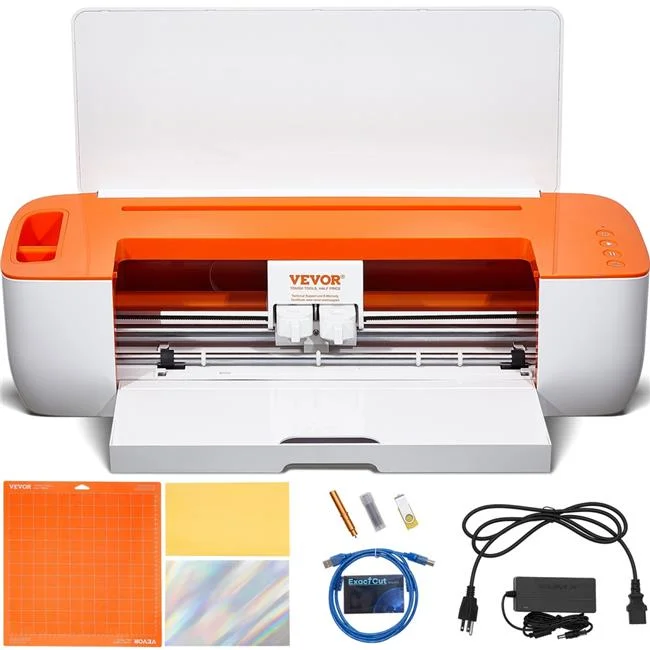 Vevor  Vinyl Cutter Machine, Bluetooth Connectivity DIY Cutting Machine, Massive Designs Included, Compatible with iOS, Android, Mac & Windows