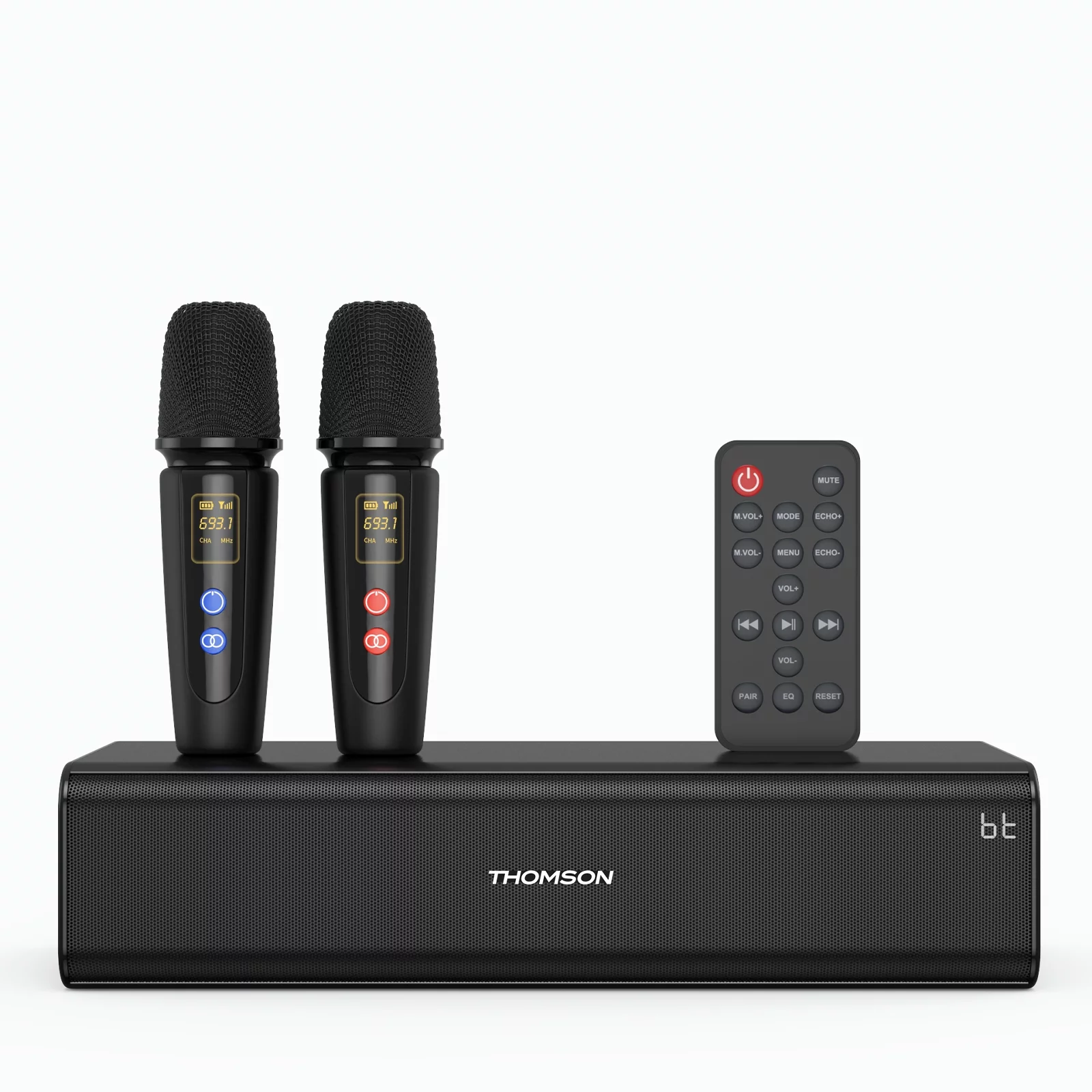 Thomson K600 Singing Karaoke Machine with 2 Wireless Karaoke Microphones, Portable Bluetooth Karaoke for Party