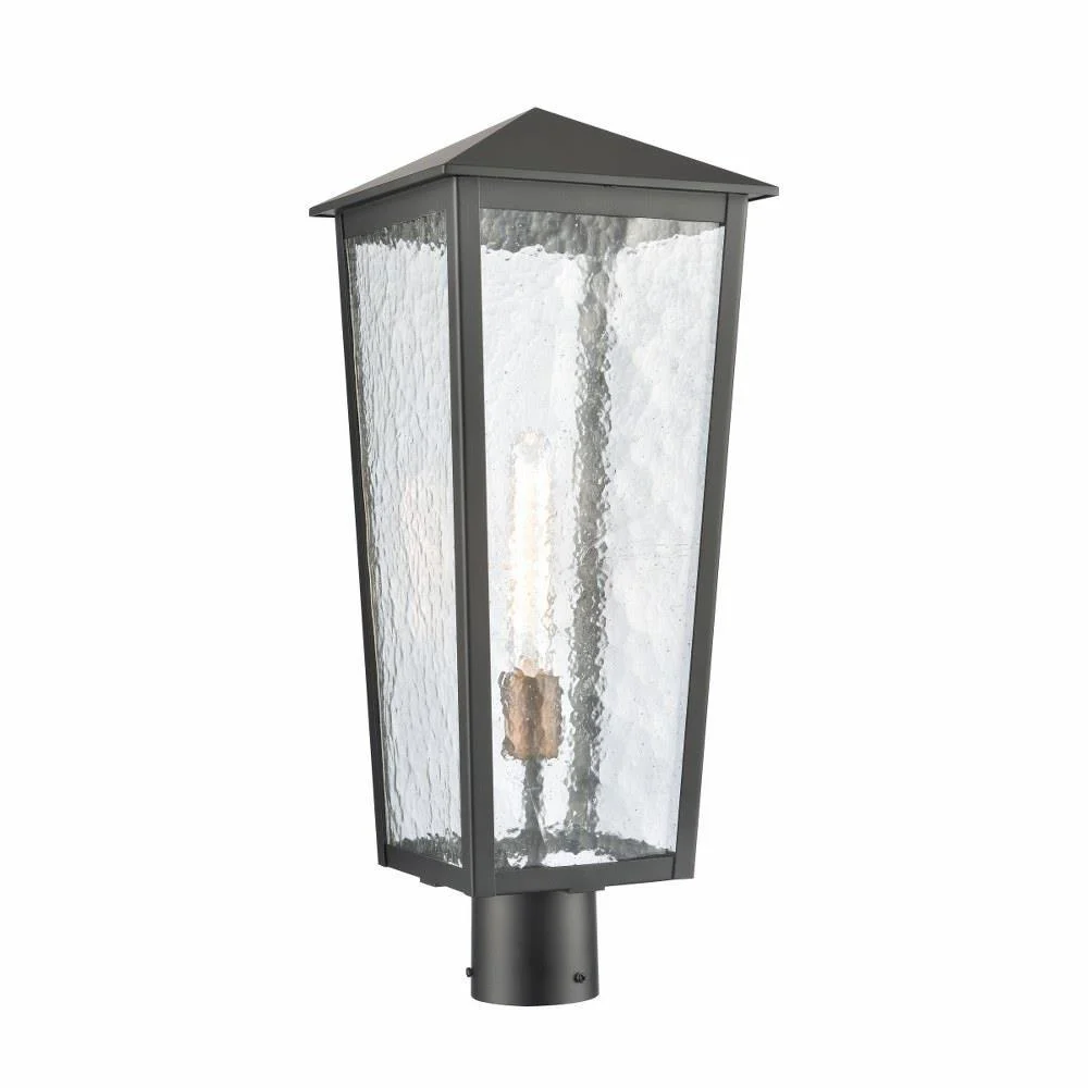 1 Light Outdoor Post Light in Farmhouse Style-22.5 inches Tall and 9 inches Wide Bailey Street Home 2499-Bel-4965793