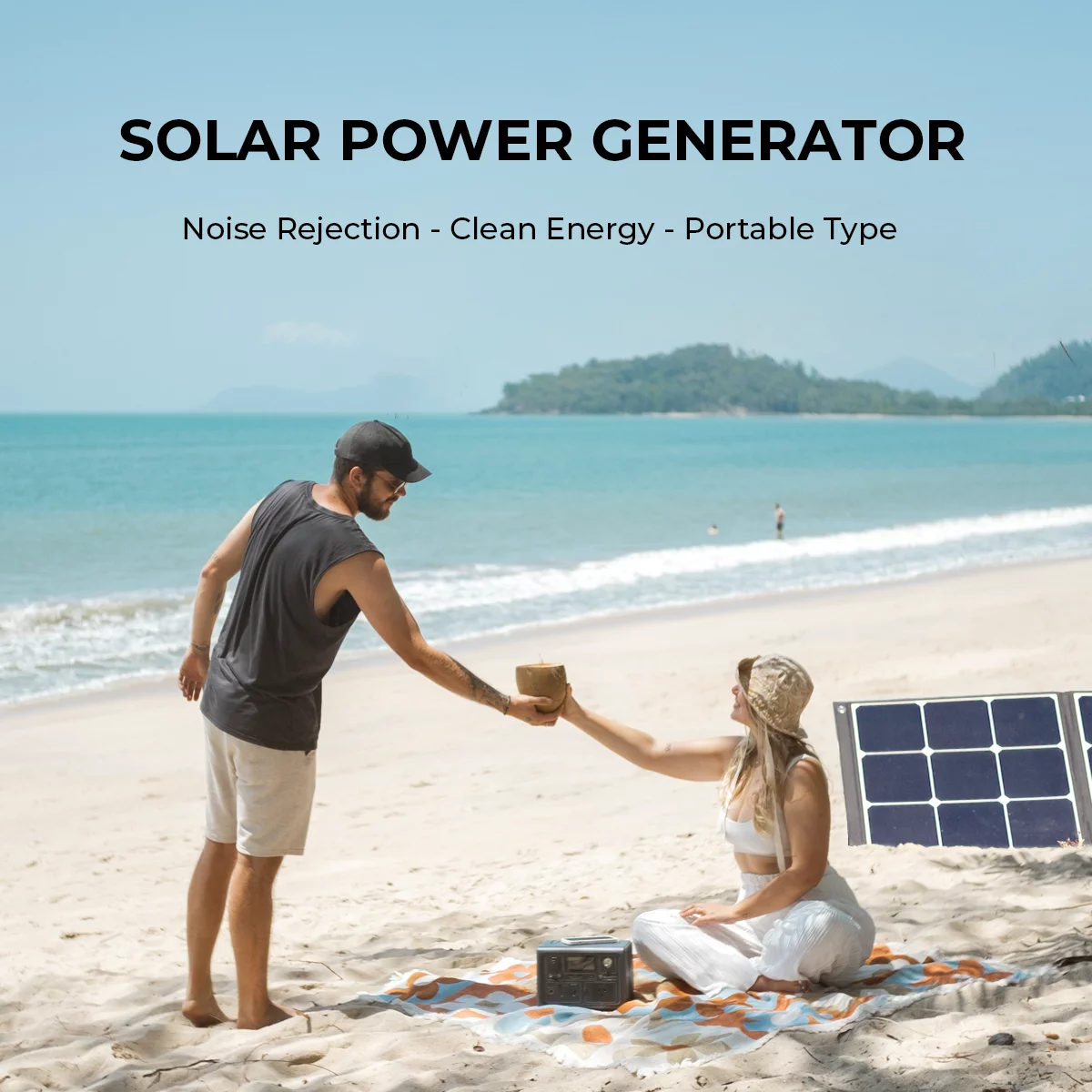 BLUETTI PS72 700W Portable Power Station, W/220W Solar Panel,716Wh LiFePO4 Power Station, Best Solar Generator for Home Backup, Off-Grid Living, Camping