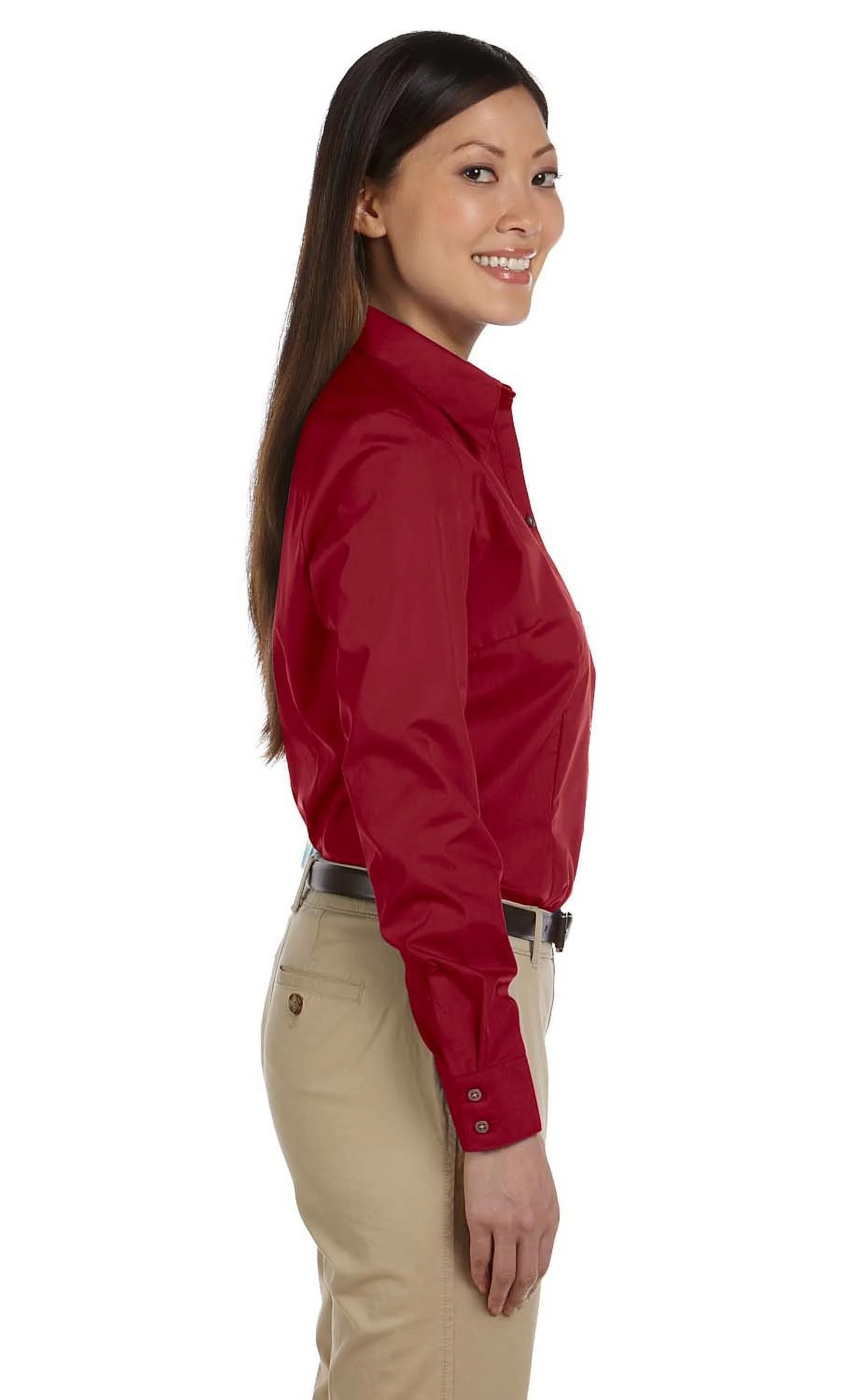 Van Heusen Ladies' Long-Sleeve Silky Poplin 13V0114