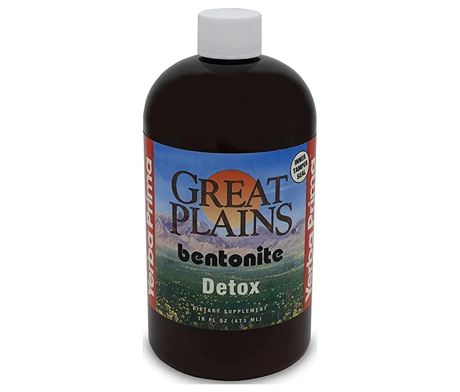 Yerba Prima Bentonite, Detox Pint, 16 Ounce - Liquid Clay Supplement - Food Grade - Natural Internal Cleanse