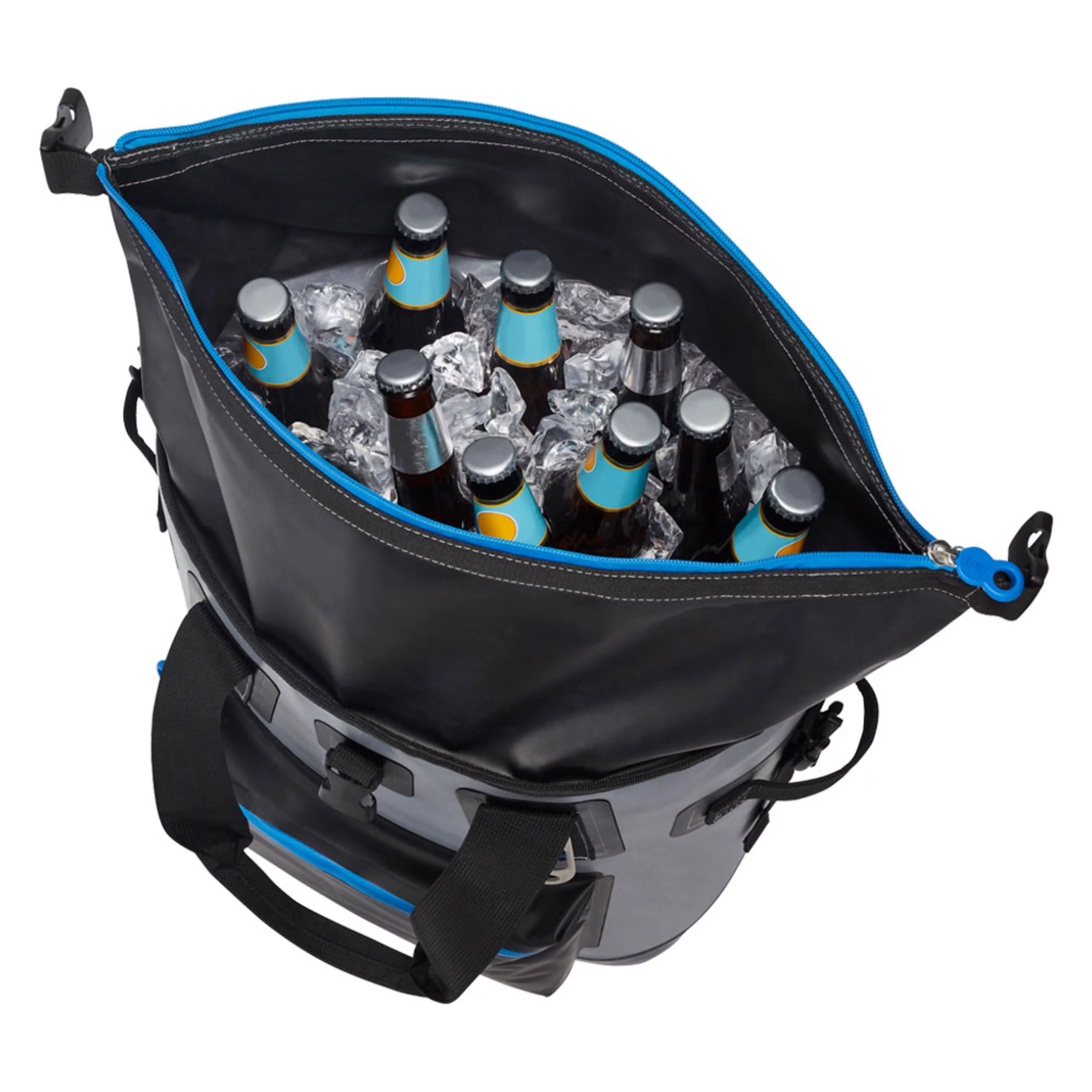 Built 36 cans Welded Wide Mouth Soft Cooler Backpack Gray