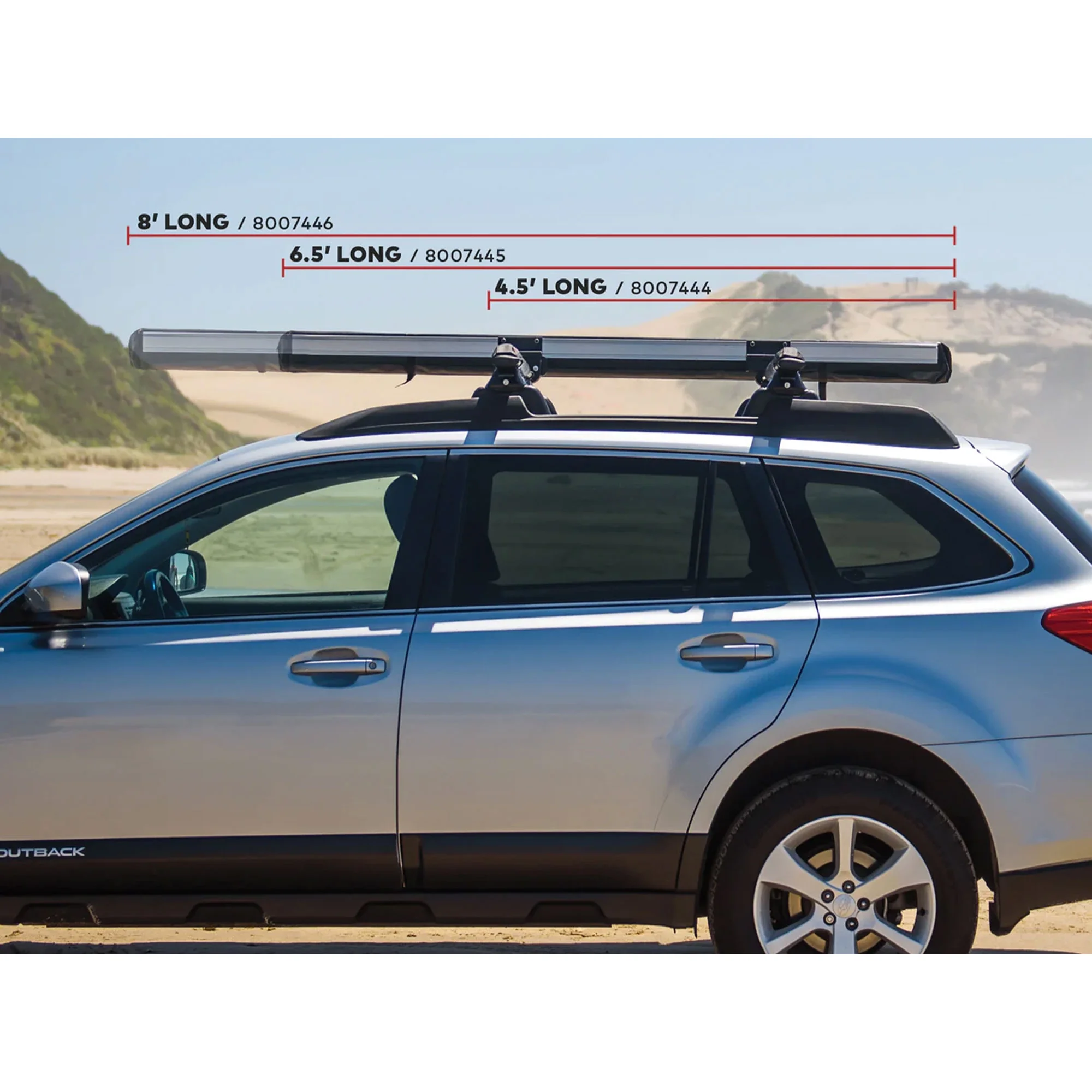 Yakima SlimShady 6.5' Lightweight Roof Mounted Awning w/Included SKS Lock