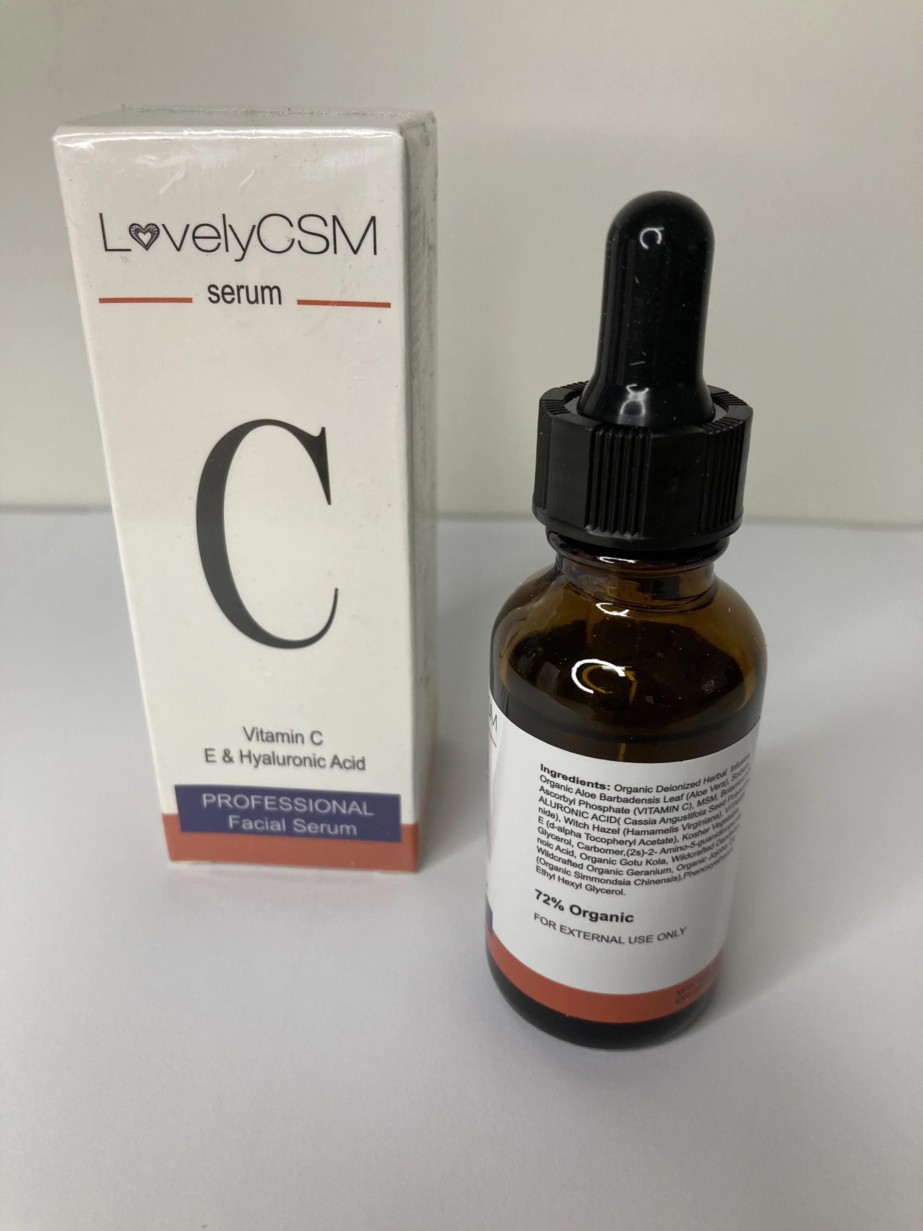 VITAMIN C SERUM with E Hyaluronic facial serum. Brightening, moisturizing,70% organic.1 bottle, Anti-Aging, Repair dark spots, Smooth fine wrinkles, Eliminate sun spots, revitalize skin1 bottle. 1 fl