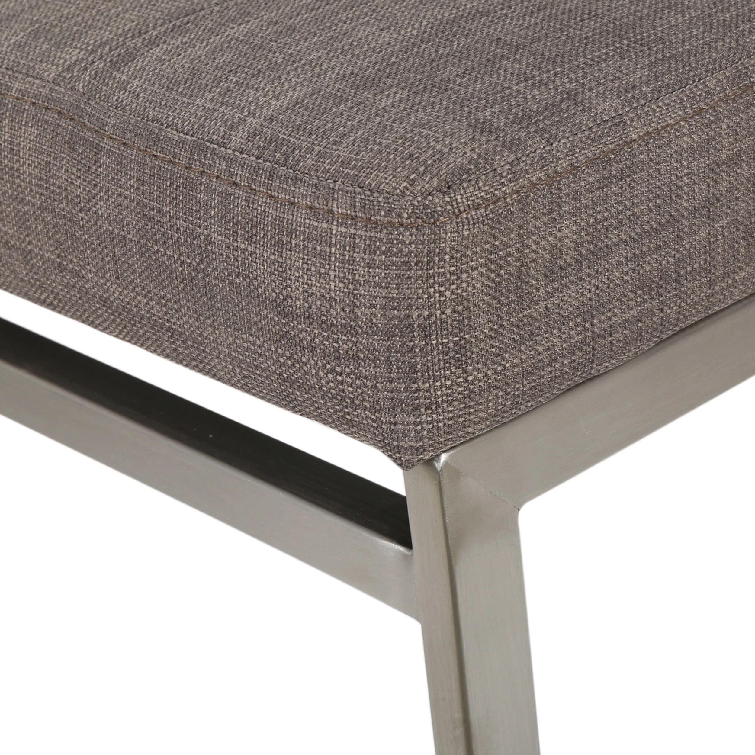 Noble House Doski Light Grey Fabric Barstools (Set of 2)