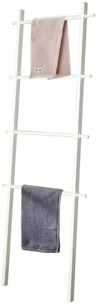 CHNBVC Blanket Ladder  Wooden Blanket Holder  Blanket Quilt Holder Rack Decorative Ladder   Blanket Ladder  Rack for The Bedroom Bathroom Home Decor  Black