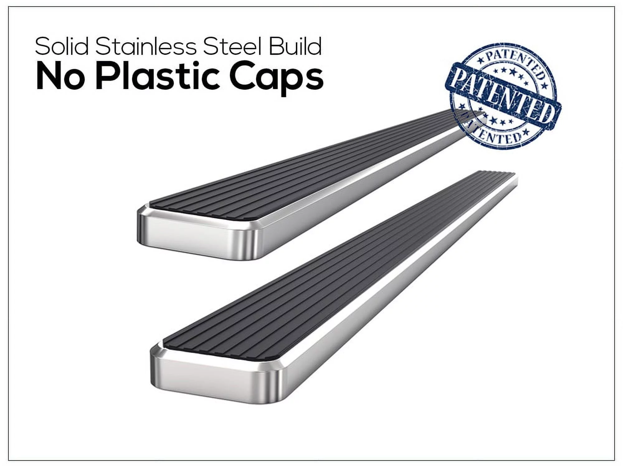 APS iBoard Running Boards 6 inches Compatible with Chevy Silverado GMC Sierra 1500 2500 1999-2013 Double Cab & 2500HD 3500 2001-2014 (Exclude CK Classic) Stainless Steel (Nerf Bars Side Steps Bars)