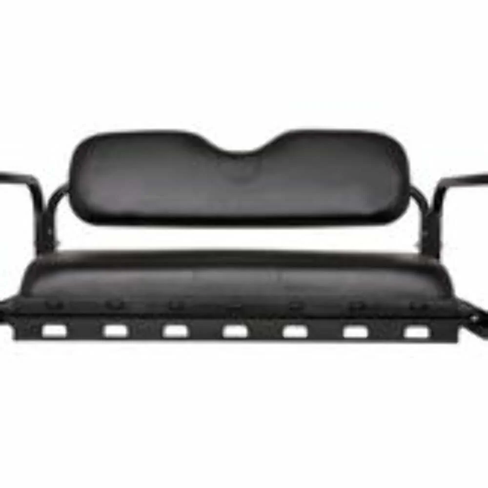 Golf Cart GTW Rear Flip Seat Replacement Cushion Set (fits Club Car EZGO Yamaha) - Black