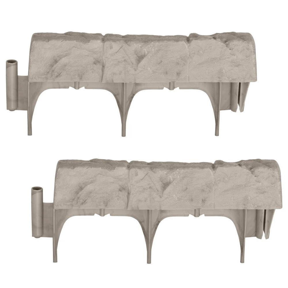 Suncast Landscape Border Decorative Natural Stone Edging, 12