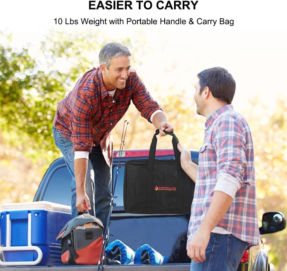 CAMPLUX 1.32 GPM Outdoor Portable Propane Gas Camping Shower Kits with Pump Pack Kits, Gray