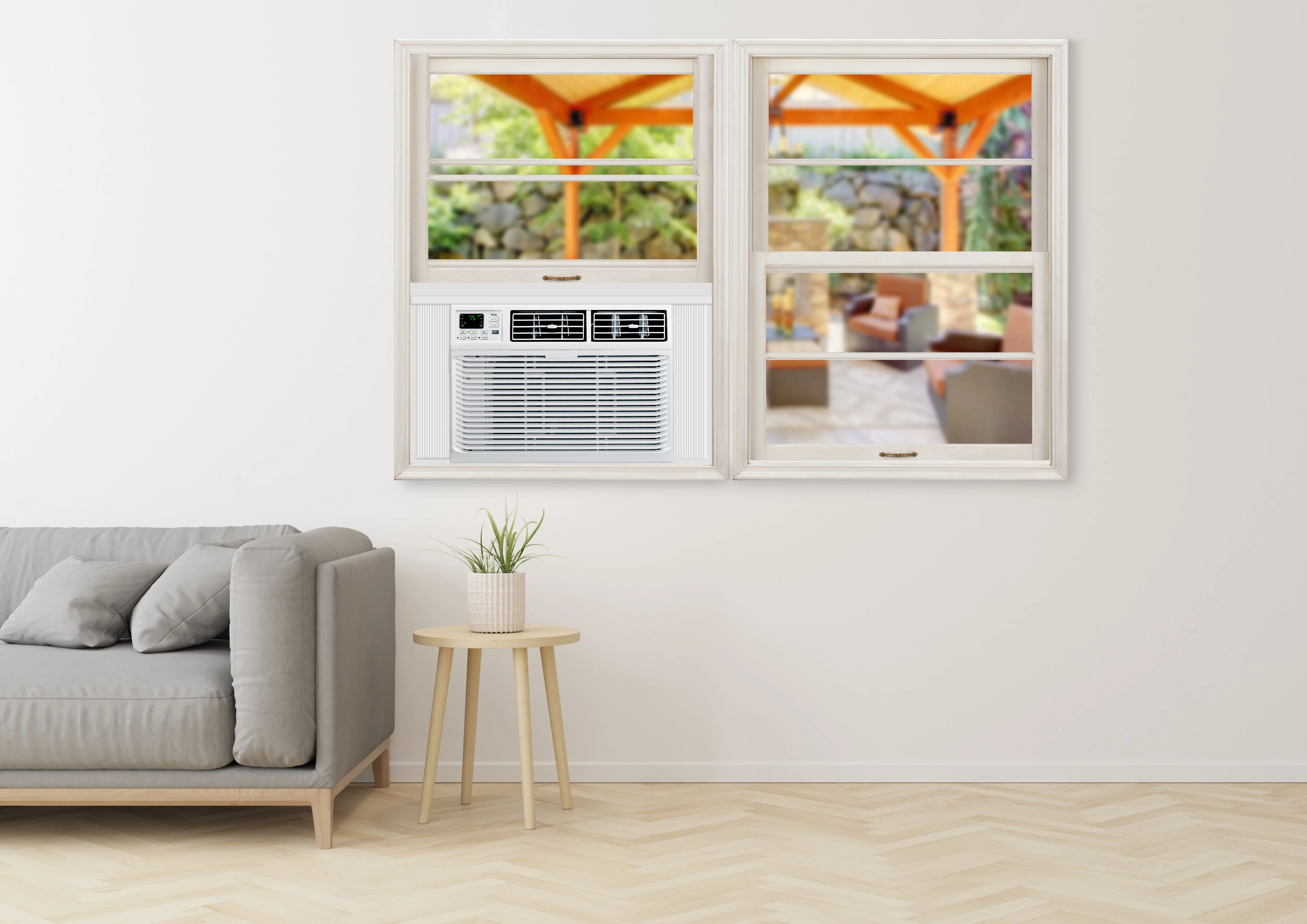 Restored TCL Energy Star 15,000 BTU 115V Window-Mounted Air Conditioner with Remote Control (Refurbished)