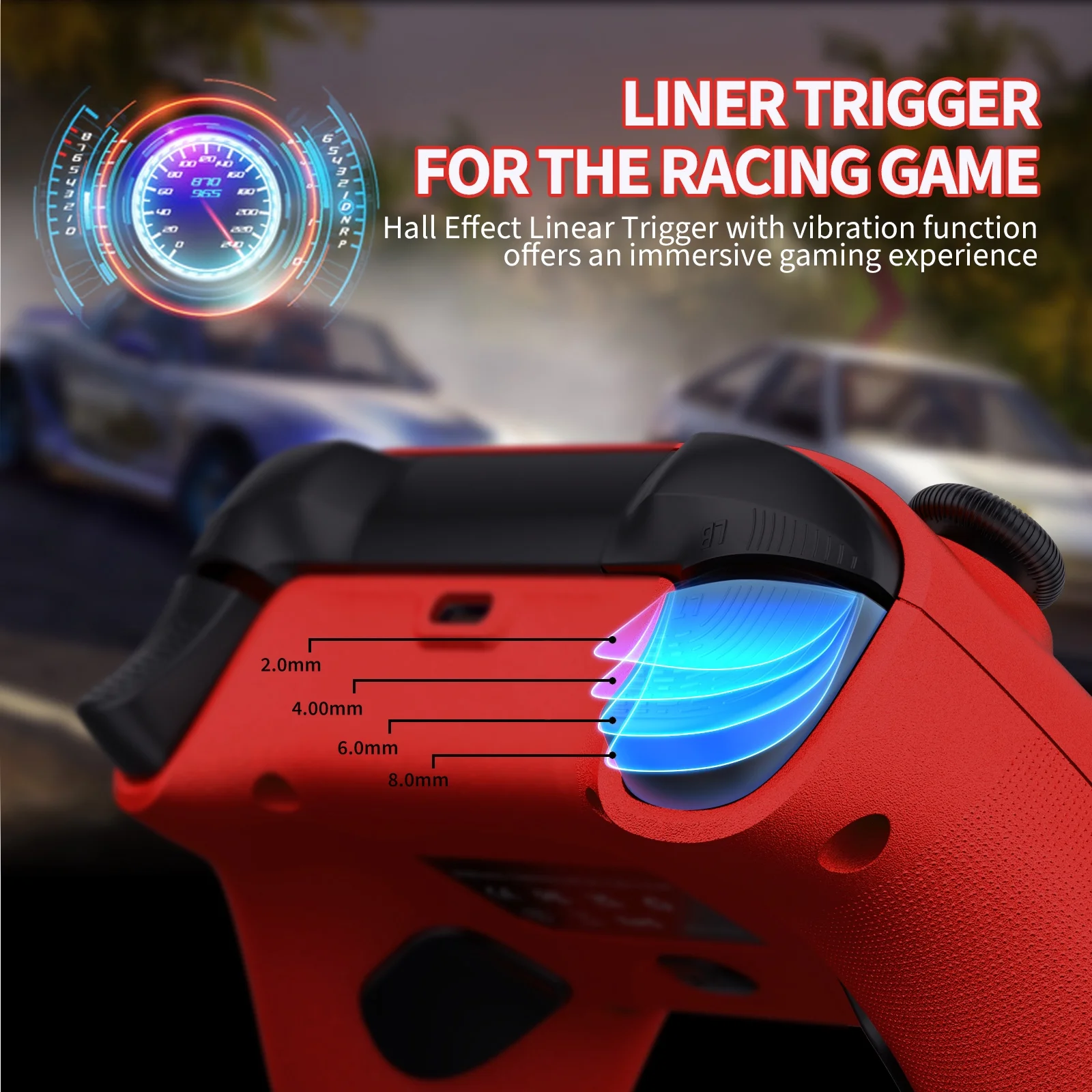 2 Pack Wireless Xbox One Controller, Compatible with Xbox One/One X/One S/Xbox Series S/Series X/PC (Blue and Red)