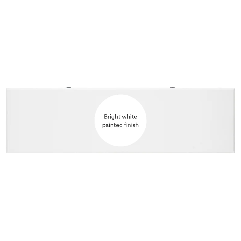 Linon Mavis Wood Console Table with 2 Drawers and Bottom Shelf in White