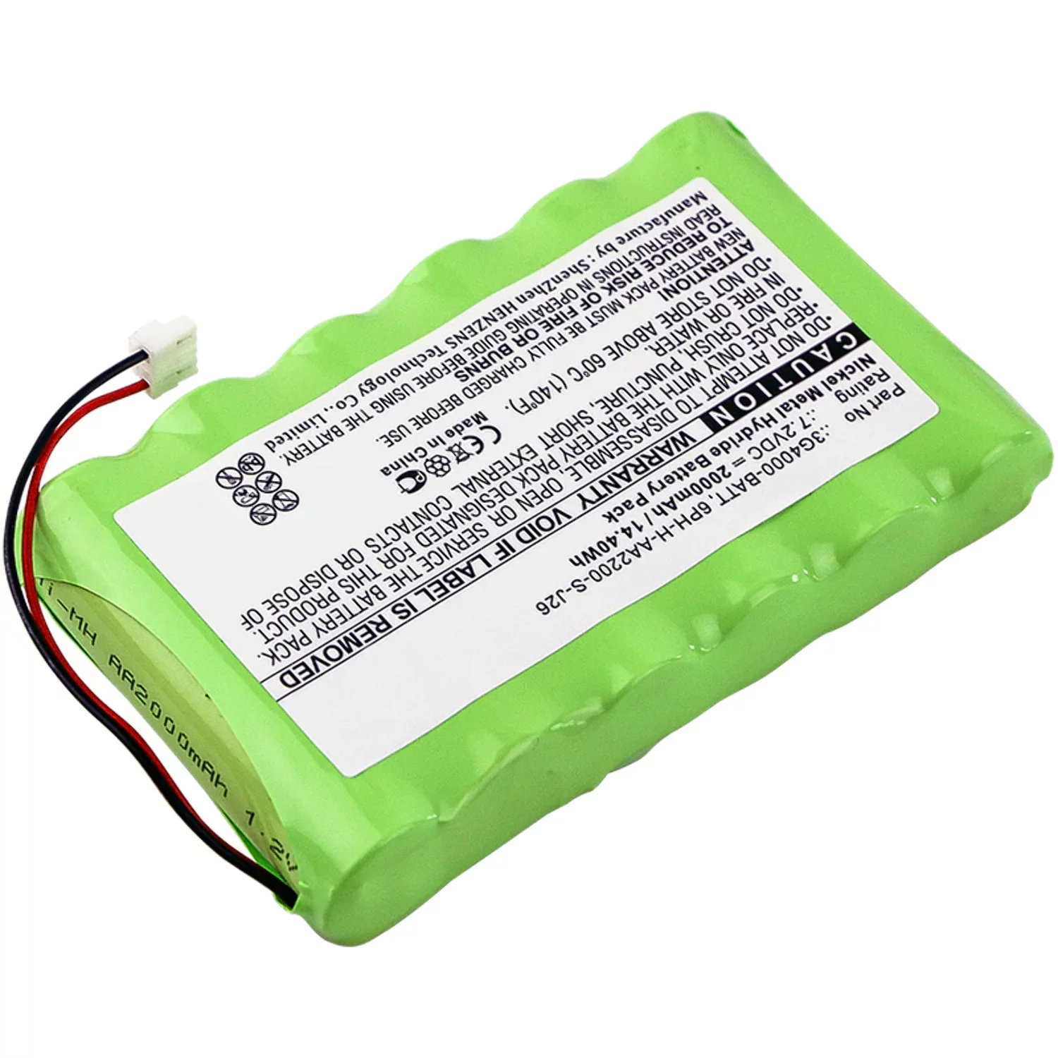 Batteries N Accessories BNA-WB-H8482 Alarm System Battery - Ni-MH, 7.2V, 2000mAh, Ultra High Capacity - Replacement for DSC 3G4000-BATT, 6PH-H-AA2200-S-J26 Battery