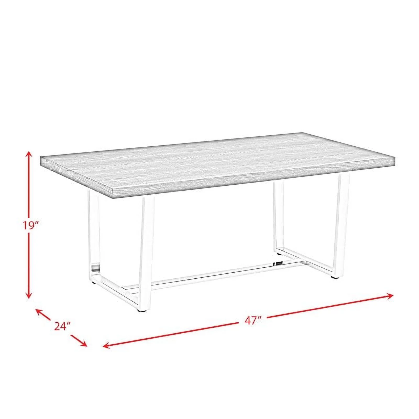 Picket House Furnishings Nadine 3PC Metal Occasional Table Set in Chrome