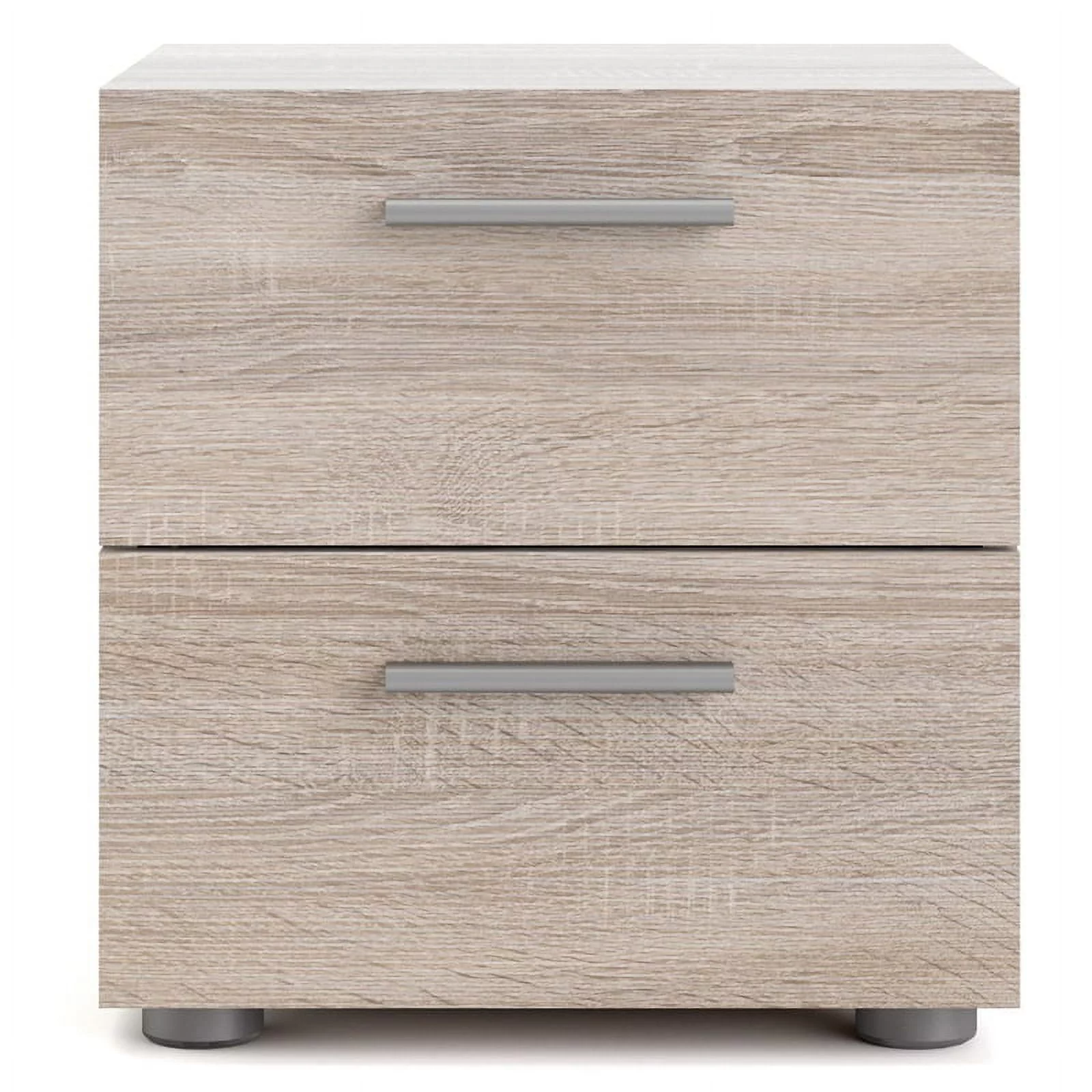 Home Square 2 Piece 2 Drawer Nightstand Set in Truffle