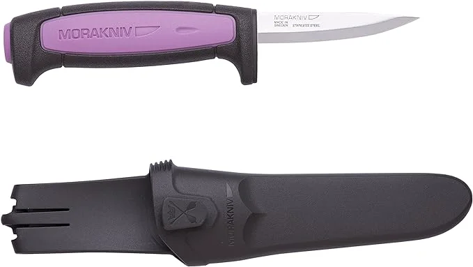 Morakniv Craftline Precision Trade Knife with Sandvik Stainless Steel Blade and Combi-Sheath, 3.0-Inch (M-12247)