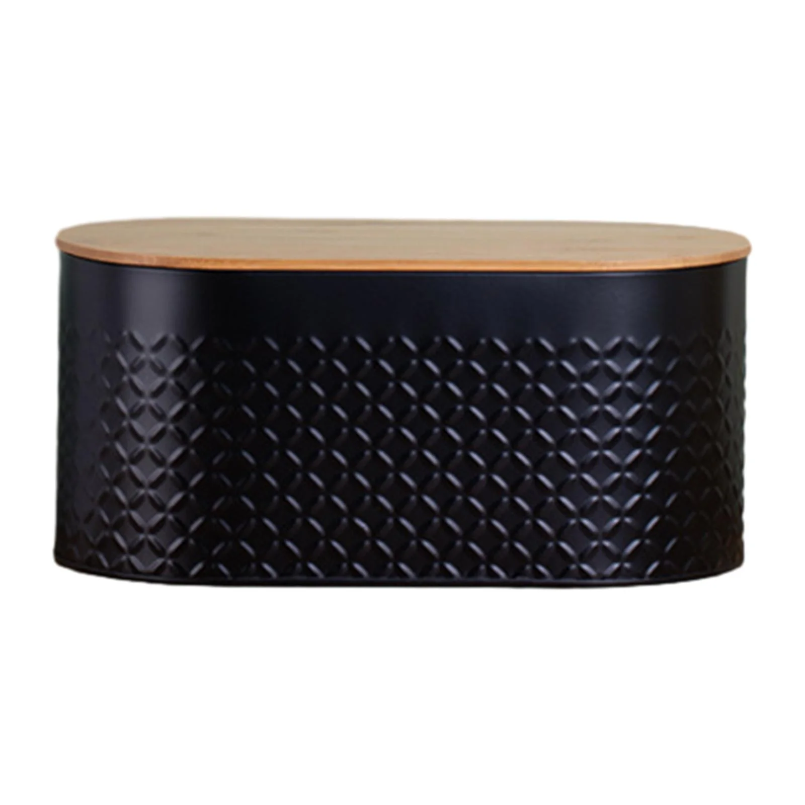 kowaku Metal Bread Box Bin Counter Bread Box Bread Storage Container Bread Bin for Home Kitchen Counter Coffee Shop Cookies Heighten black