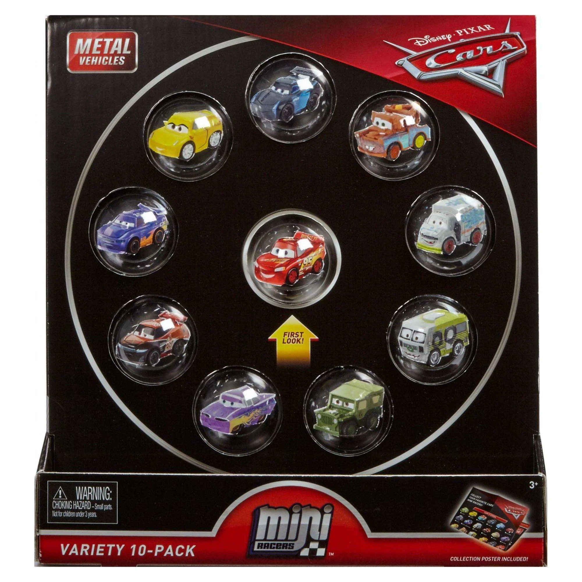 Disney and Pixar Cars Toys, Micro Racers 10-Pack Mini Cars