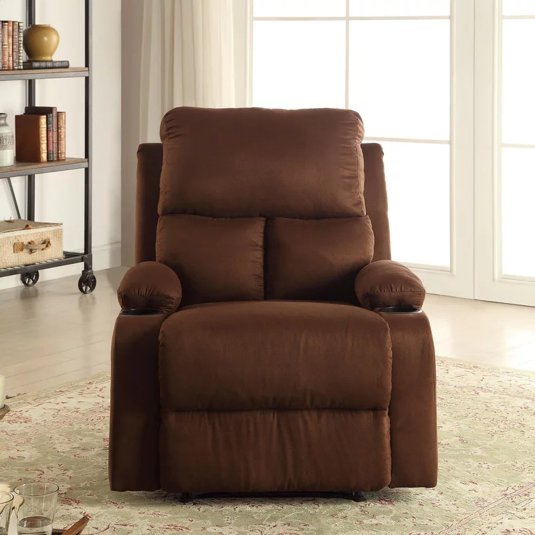 Rosia Recliner (Motion) in Chocolate Microfiber 59553