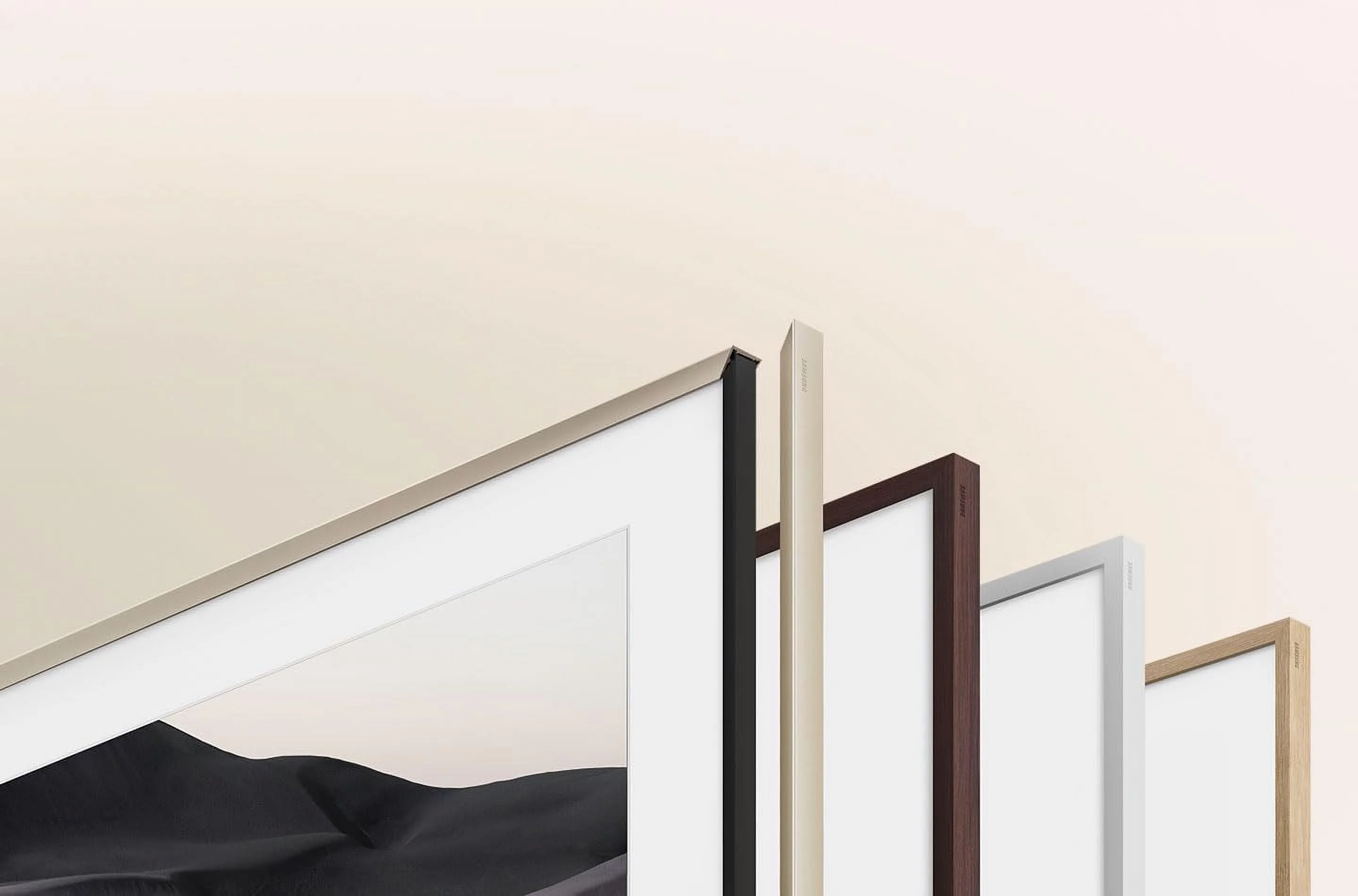 Samsung QN50LS03DAFXZA 50 Inch The Frame 4K Smart Quantum HDR TV with a Samsung VG-SCFA50TKB 50 Inch The Frame Customizable Bezel - Modern Teak (2024)