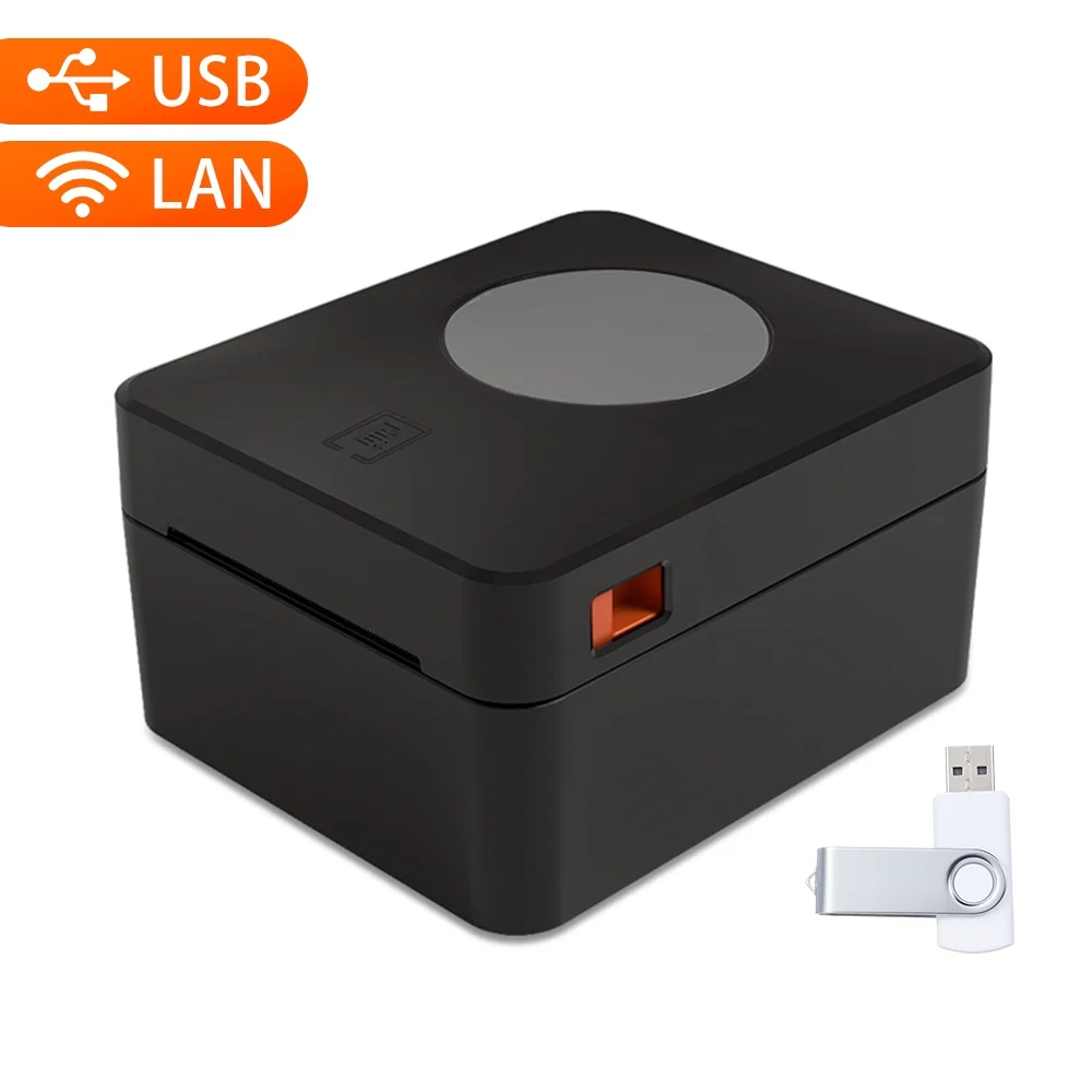 Label Printer,Label Maker Usb Lan 160mm/s Printer 4x6'' Label In One Label Speed Thermal Sticker Thermal Sticker Printer Lan 160mm/s Speed 160mm/s Speed Thermal Label All In All In One Paper