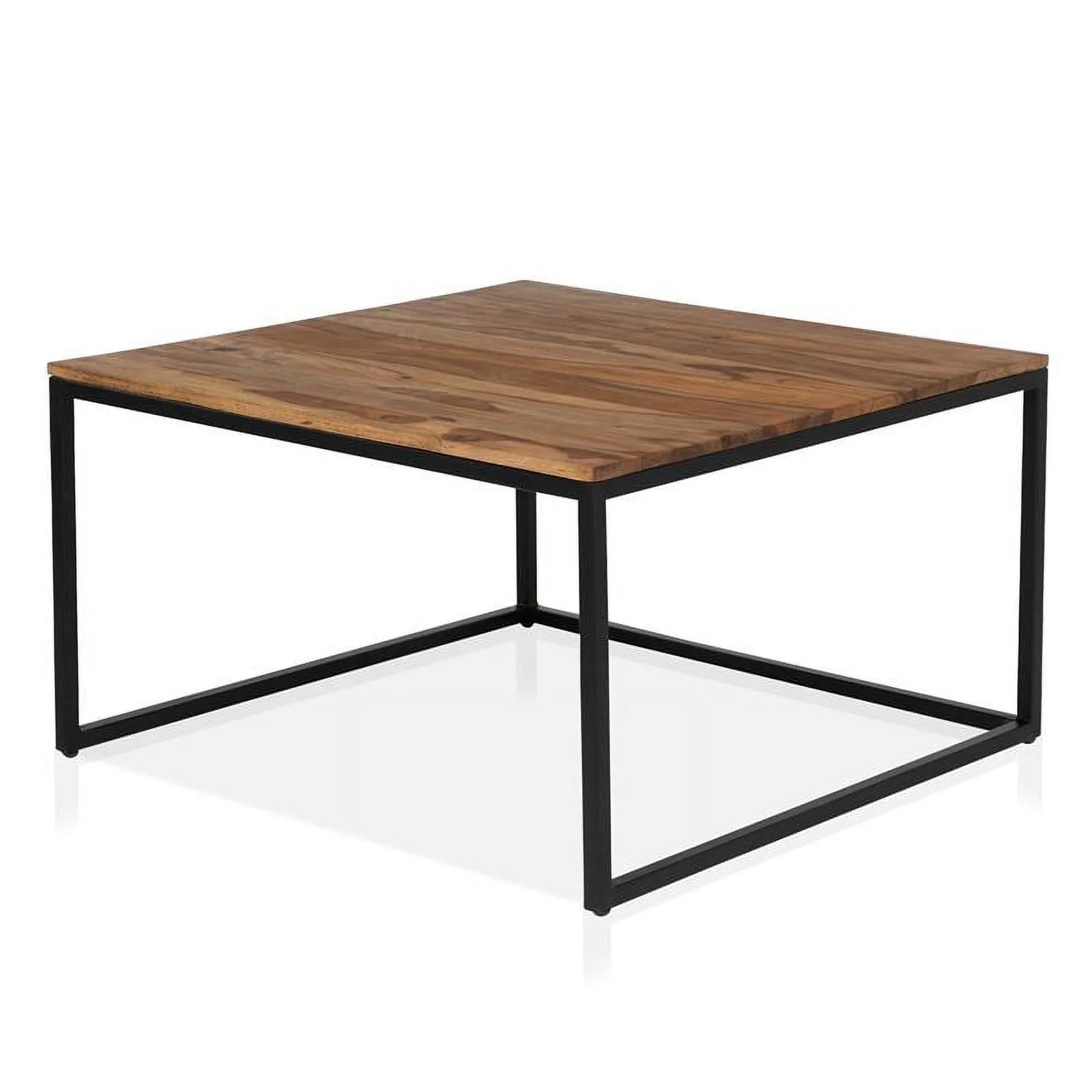 Furniture of America Druze Wood 2-Piece Nesting Table Set in Natural Oak