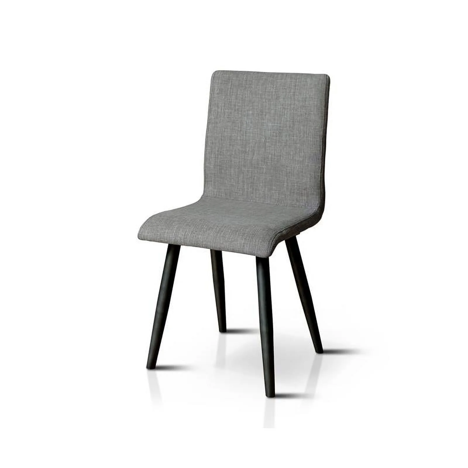 Furniture of America Janell Mid-century Metal 7-Piece Dining Table Set in Gray