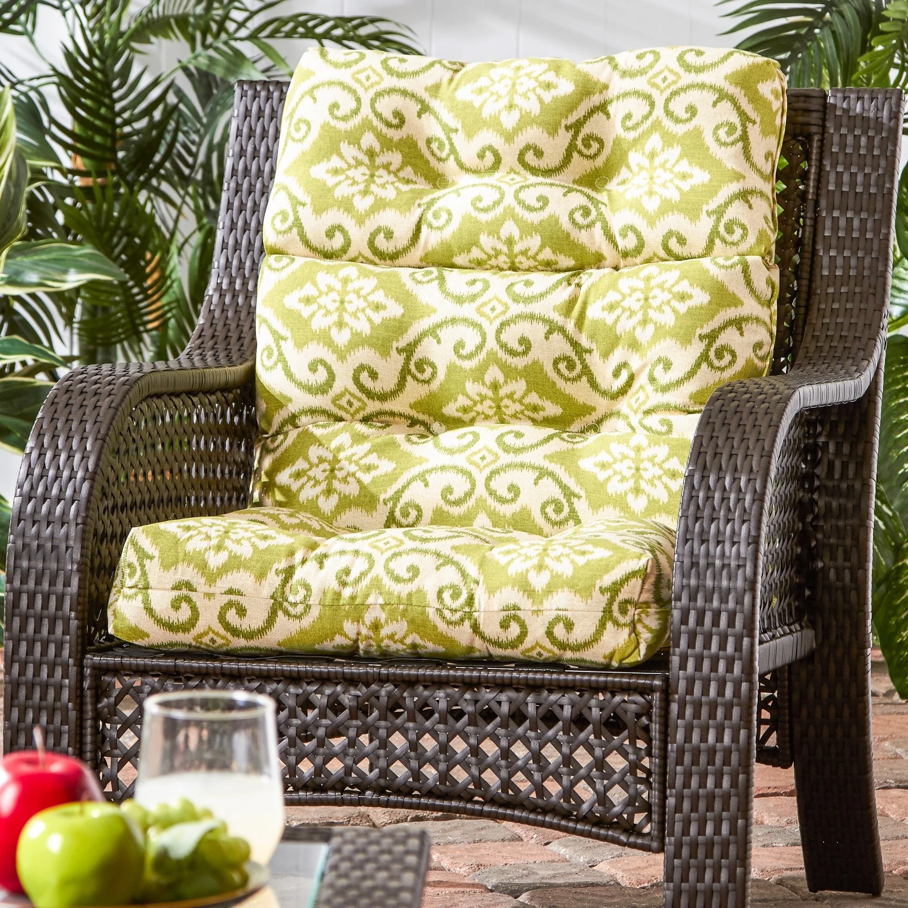Greendale Home Fashions Shoreham Ikat 44x22-inch Outdoor High-back Chair Cushion (Cushion Only)
