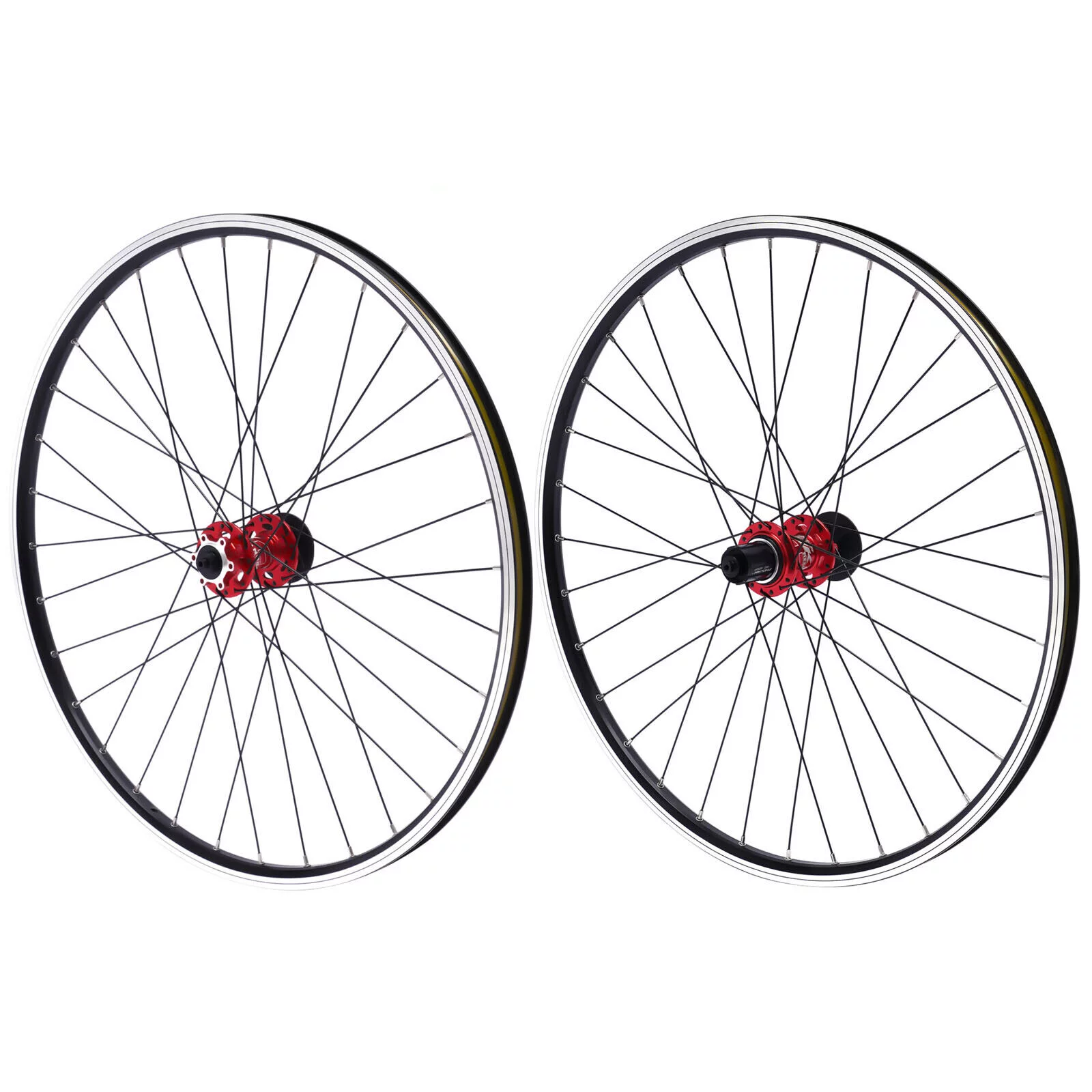 29 inch Front & Rear Wheel Mountain Wheelset Red Hub Disc Brake Bicycle Wheels Set